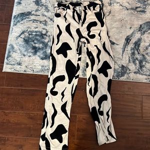 Monkl cow print pants
